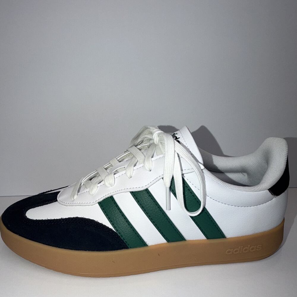 adidas Barreda Men's Low Top Lace-Up Sneakers White/Green/Black Gum JR1323